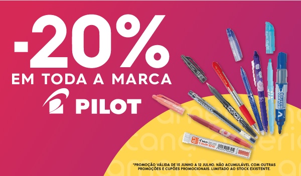 -20% em toda a marca Pilot
